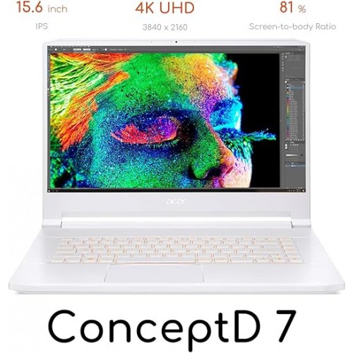 Acer 15.6" 3840 x 2160 Notebook Core i7-9750H 16 GB RAM 1TB SSD NVIDIA GeForce RTX 2060 White