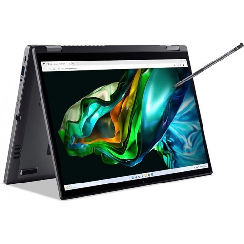 Acer Aspire 5 Spin 14 Convertible Laptop - Intel Core i5-1335U/8GB LPDDR5/512GB SSD/Intel Iris XE /14" WUXGA IPS Touch/Win 11 /WiFi-6E/FingerPrint/Steel Grey + Inbuilt Acer Stylus Pen