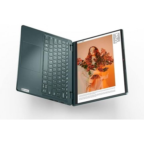 Lenovo Yoga 6 with 13.3" WUXGA (1920x1200) Touch display, AMD Ryzen 5 5500U, 8GB RAM, 512GB SSD, Radeon Graphics, Windows 11 Home, English - Arabic Keyboard, Dark Teal - [82UD006VAX]