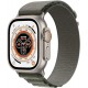New Apple Watch Ultra (GPS + Cellular, 49mm) Smart watch - Titanium Case with Green Alpine Loop - Small. Fitness Tracker, Precision GPS, Action Button, Extra-Long Battery Life, Brighter Retina Display