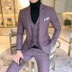 Luxury Men Dress Suits British 3 Piece Set Men Wedding Suit Mens Business Formal Plaid Suit Men Slim Fit Dress Suit