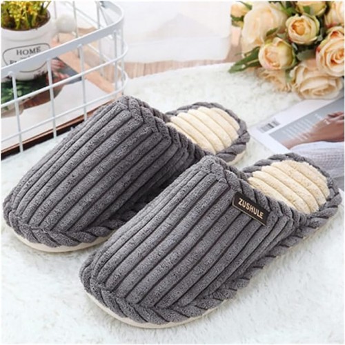House Slippers Mens Washable Cotton Memory Foam House Slippers Indoor Home Sleepers Bedroom Shoes Lightweight and Breathable Non Slip House Shoes Cotton Slippers