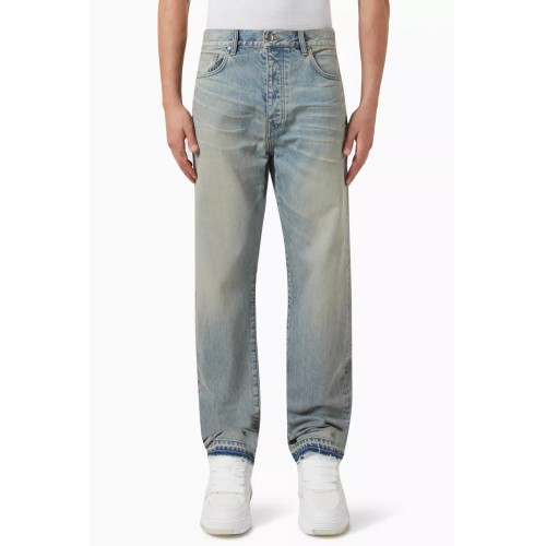 Release Hem Straight Jeans in Cotton