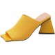 HOBIVA Secretslippers Summer Women Sandals Yellow Elastic Knitted High Heels Comfortable Sexy Fashion Slippers