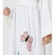 Rosette Abaya Women Abaya With Two Butterfly Hand Embroidery Mix Color Pink And Blue