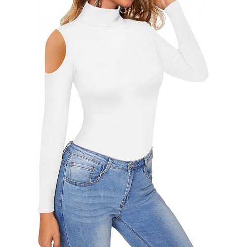 Women's Deep V Neck Short Sleeve/Long Sleeve Slim Fit Sexy Blouses T Shirts Tops