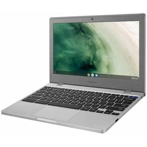 SAMSUNG Chromebook 4 Laptop 11.6'' HD LED (1366 x 768), Intel Celeron Processor N4020 Processor, Intel UHD Graphics 600, 4GB RAM, 160GB Storage(32GB eMMC+MTC 128GB SD Card), Chrome OS, Platinum Titan