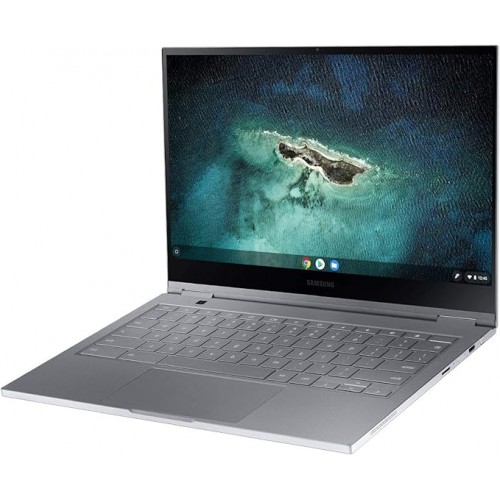 SAMSUNG 13.3” Galaxy Chromebook Laptop Computer w/ 256GB Storage, 8GB RAM, ‎4K AMOLED Touchscreen Display, Ultra Slim Design, Chrome OS, WiFi 6, Mercury Gray