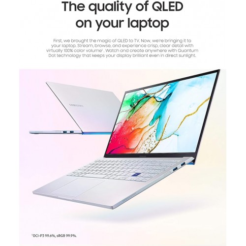 Samsung Galaxy Book Ion 15.6” Laptop| QLED Display and Intel Core i7 Processor | 8 GB Memory | 512GB SSD | Long Battery Life and Windows 10 Operating System |