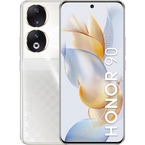 Honor 90 Dual-SIM 512GB ROM + 12GB RAM (Only GSM | No CDMA) Factory Unlocked 5G Smartphone (Diamond Silver)