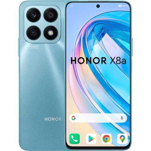 HONOR X8a Smartphone Unlocked, 100MP Triple Camera, 6.7" 90Hz Fullview Display, 8 GB+128 GB, Android 12, Dual SIM