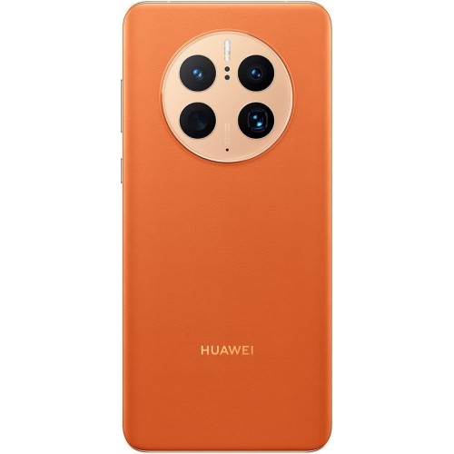 HUAWEI Mate 50 Pro Android Smartphone, Vegan Leather Orange, 8GB+512GB