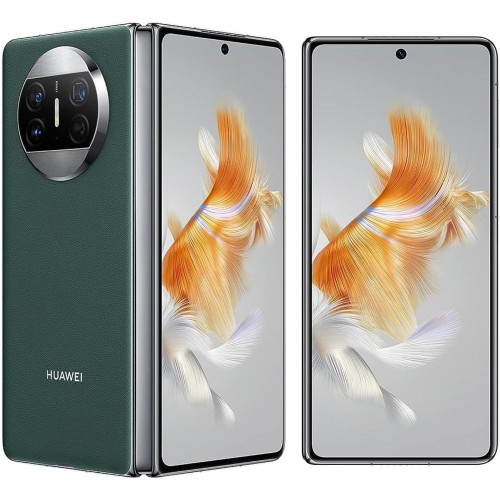 HUAWEI Mate X3 Foldable SmartPhone, 7.85" Quad-Curve Display, 12GB RAM + 512GB ROM, 66W SuperCharge, 4800 mAh Battery, 50 MP Ultra Vision Camera, Durable Kunlun Glass, Slim, Lightweight, Dark Green
