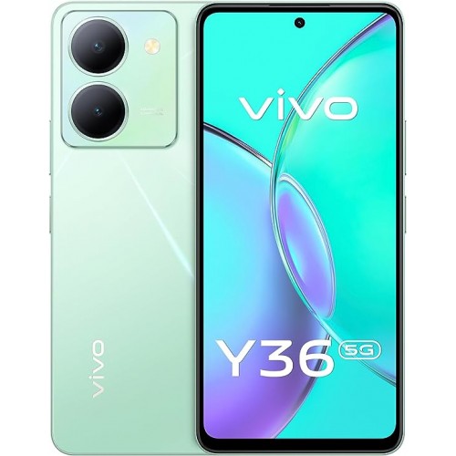 vivo Y36 5G (Crystal Green, 8+8GB RAM, 256GB) Punch Hole Display, 16MP Selfie & 50MP Main Camera, 44W FlashCharge,5000mAH